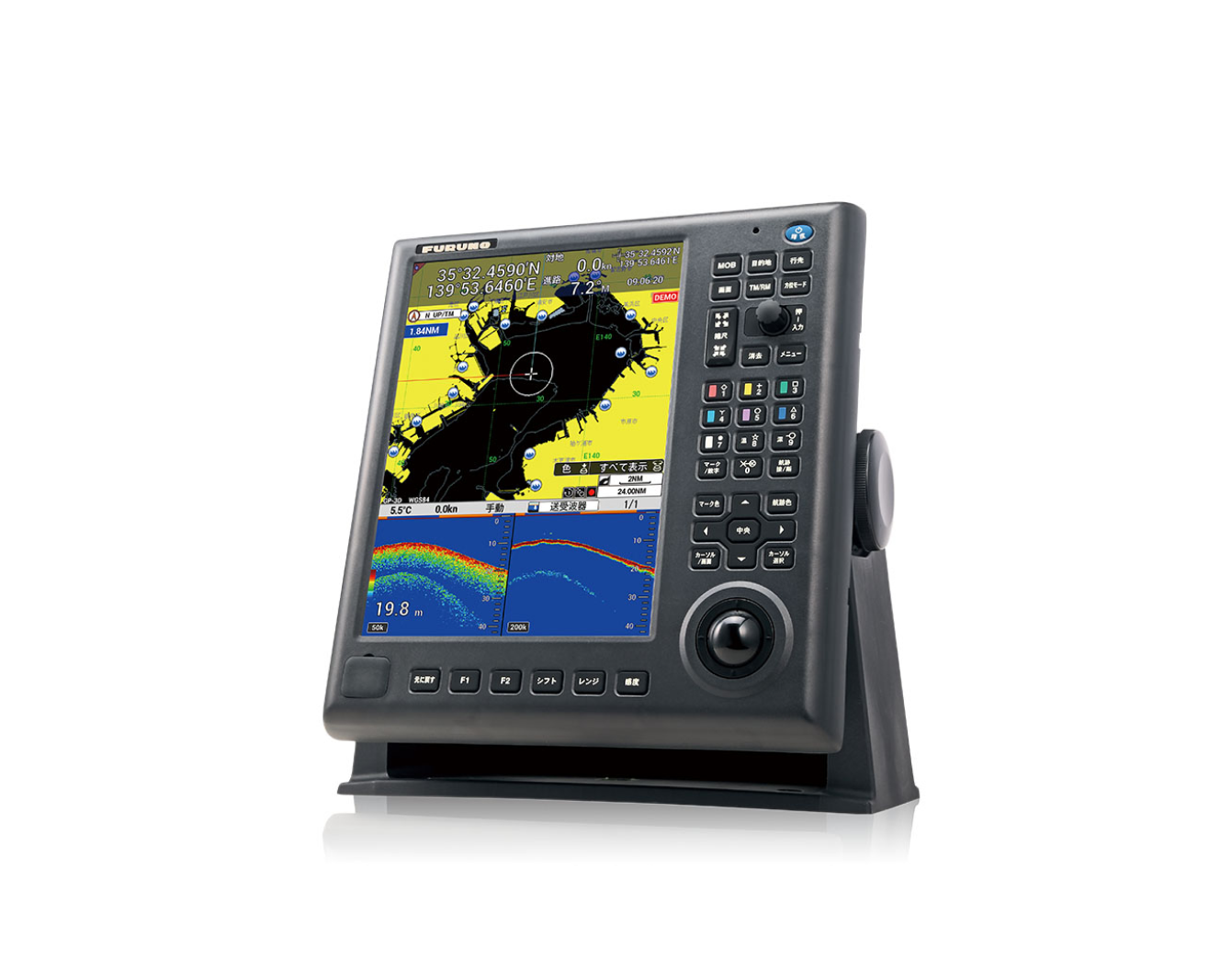 カラーGPS プロッター 魚探 GP-3700F